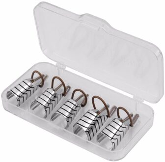 Vinger Rust voor UV Gel Nagel 5pcs Herbruikbare Nail Care Aluminium Prop Gids Formulieren Extension Tool Zilver Kleur verstelbare