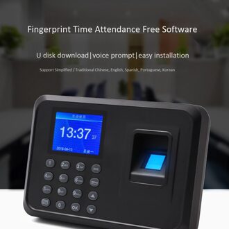 Vingerafdruk Aanwezigheid Machine Biometrische Intelligente Vingerafdruk Tijdregistratie Machine Time Recorder Machine Eu Plug