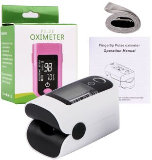 Vingertop Pulsoxymeter Pols Bloeddrukmeter Heart Beat Rate Pulse Meter Vinger Oximeter Bloed Zuurstofverzadiging Meter Oximeter(met doos)