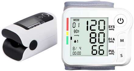 Vingertop Pulsoxymeter Pols Bloeddrukmeter Heart Beat Rate Pulse Meter Vinger Oximeter Bloed Zuurstofverzadiging Meter Oximeter-Wrist 1