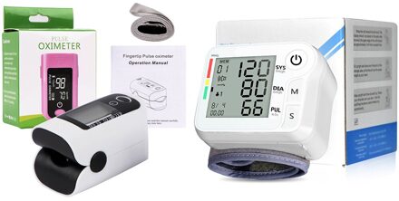 Vingertop Pulsoxymeter Pols Bloeddrukmeter Heart Beat Rate Pulse Meter Vinger Oximeter Bloed Zuurstofverzadiging Meter Oximeter-Wrist 2