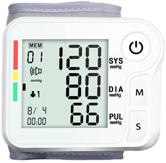 Vingertop Pulsoxymeter Pols Bloeddrukmeter Heart Beat Rate Pulse Meter Vinger Oximeter Bloed Zuurstofverzadiging Meter Wrist(geen doos)
