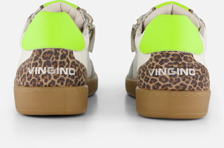 Vingino Animal Sneakers zilver Leer - 35,36,37,38