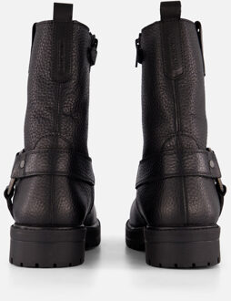 Vingino Carice Biker boots zwart Leer - 35,36,37,38,39
