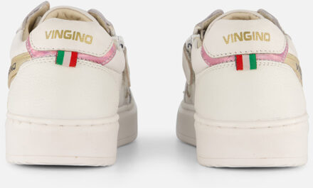 Vingino Court Lifestyle Sneakers wit Leer - 32,33,39