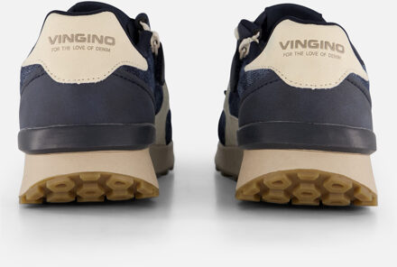 Vingino Denim Sneakers blauw Leer - 35,37