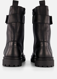 Vingino Evi Xhi Veterboots zwart Leer - 35,36,37,38,39
