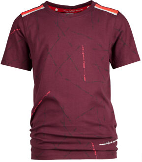 Vingino Jongens daley t-shirt hafit maroon Rood - 104