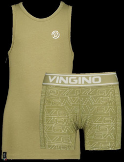 Vingino jongens hemd Groen - 134-140