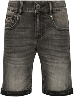 Vingino Jongens korte jeans charlie dark grey vintage Grijs - 128