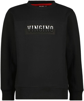 Vingino Jongens sweater nevohs deep Zwart - 116