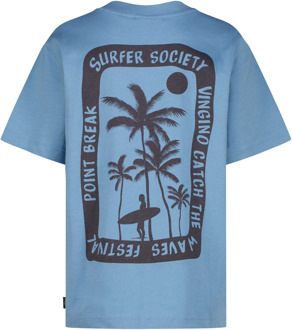 Vingino jongens t-shirt Blauw - 140