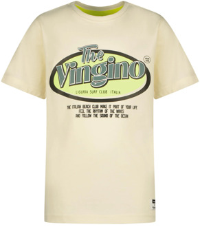 Vingino Jongens t-shirt hebor arctic white Ecru - 152