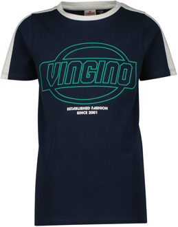 Vingino Jongens t-shirt hohn Blauw - 128