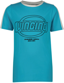 Vingino Jongens t-shirt hohn sea Blauw - 128
