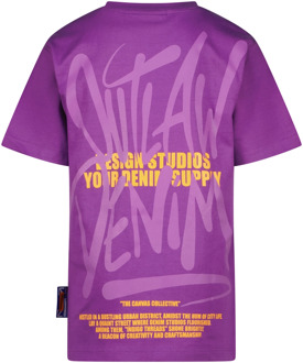 Vingino jongens t-shirt Paars - 116