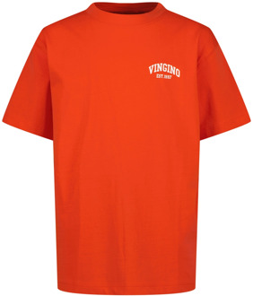 Vingino jongens t-shirt Rood - 152