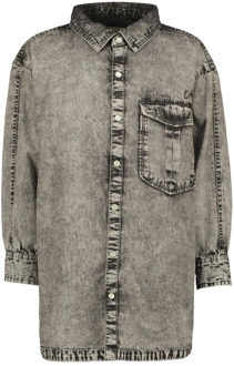 Vingino Meiden jeans blouse paige washed Zwart - 116