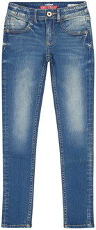Vingino Meiden jeans super skinny flex fit bernice mid blue wash Denim - 176