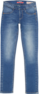 Vingino Meiden jeans super skinny flex fit bracha mid blue wash Denim - 134