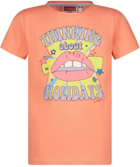 Vingino Meiden t-shirt harloua peach Rood - 164