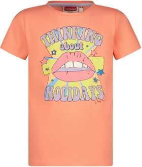 Vingino Meiden t-shirt harloua peach Rood - 176