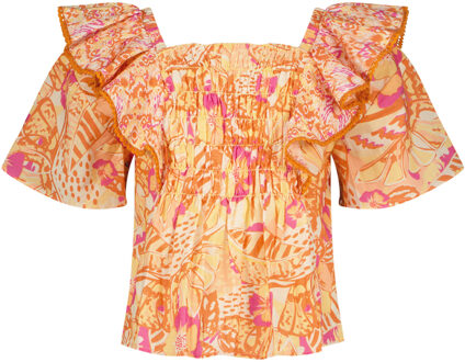 Vingino Meiden t-shirt lorance sunset coral Oranje - 152