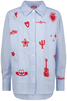 Vingino meisjes blouse Blauw - 152