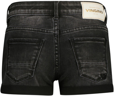 Vingino meisjes korte broek Black denim - 140