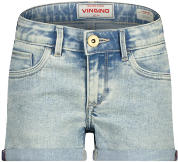 Vingino meisjes korte broek Bleached denim - 122