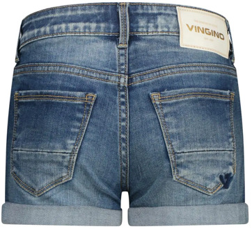 Vingino meisjes korte broek Medium denim - 152