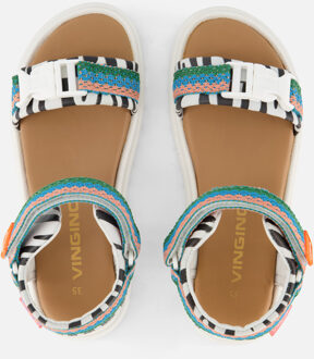 Vingino Sandalen blauw Textiel - 35,36,37,38