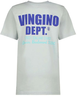 Vingino T-Shirt Jary Greyish blue - 140/10,152/12,164/14,176/16,92/2,104/4,116/6,128/8