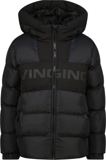 Vingino winter jas jongens - zwart - Tazol - kort - Maat 140