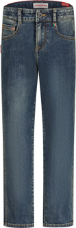 Vingino winter jeans broek jongens - midden blauw - Constantino - loose fit - Maat 128