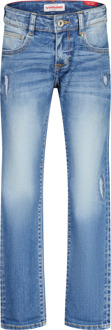 Vingino winter jeans broek jongens - old vintage blauw - Dante craftes - slim fit - Maat 164