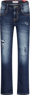 Vingino winter jeans broek jongens - vintage blauw - Dante craftes - slim fit - Maat 170
