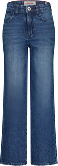 Vingino winter jeansbroek meisjes - donker blauw - Cecile - wide leg fit - Maat 104