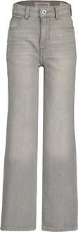 Vingino winter jeansbroek meisjes - grijs - Cecile - wide leg fit - Maat 122