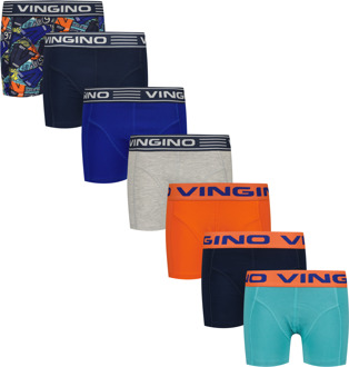 Vingino winter ondergoed jongens - donker blauw - Week 7-pack - classic boxer - Maat 170/176