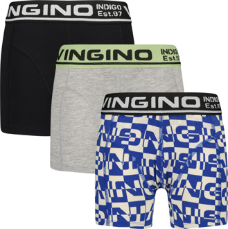 Vingino winter ondergoed jongens - groen - 3-pack - Maat 110/116