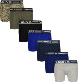 Vingino winter ondergoed jongens - zwart - 7pack - classic boxer - Maat 146/152