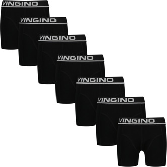 Vingino winter ondergoed jongens - zwart - Boys-boxer-7pack - Maat 110/116