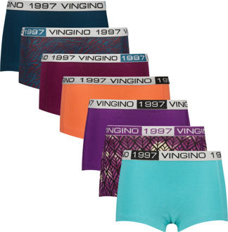Vingino winter ondergoed meisjes - blauw - 7 pack hipster - comfort fit - Maat 110/116