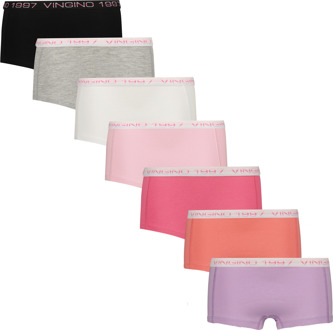 Vingino winter ondergoed meisjes - multi - Girls-boxer-7pack - Maat 110/116