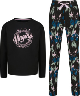 Vingino winter pyjama meisjes - zwart - Wayra - comfort fit - Maat 110/116