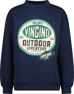 Vingino winter sweater jongens - blauw - Norp - Maat 176