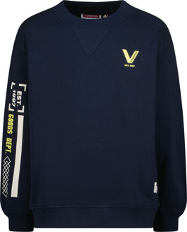 Vingino winter sweater jongens - donker blauw - Namie - boxy fit - Maat 128