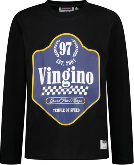 Vingino winter t-shirt jongens - zwart - Jacing - Maat 140