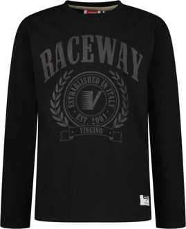 Vingino winter t-shirt jongens - zwart - Jelee - Maat 164